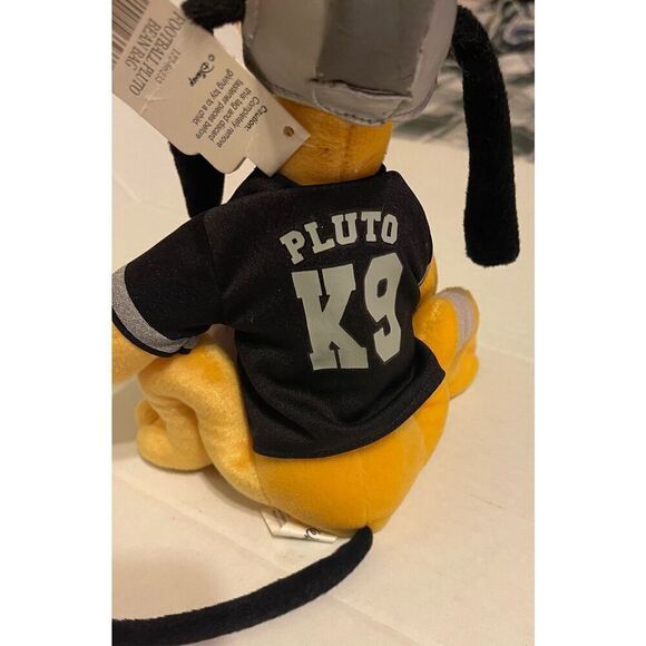 Disney Mickey Mouse 10 inch Pluto K9 Guard Dog Mickey Mouse dog plush football - Picture 5 of 5